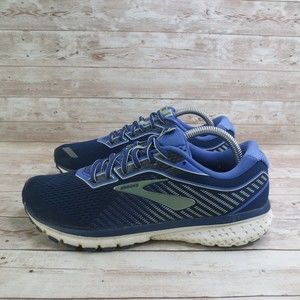 Brooks Shoes Womens 9.5 Aqua Blue Running Sneaker Shoes Athletic Ghost 12 *